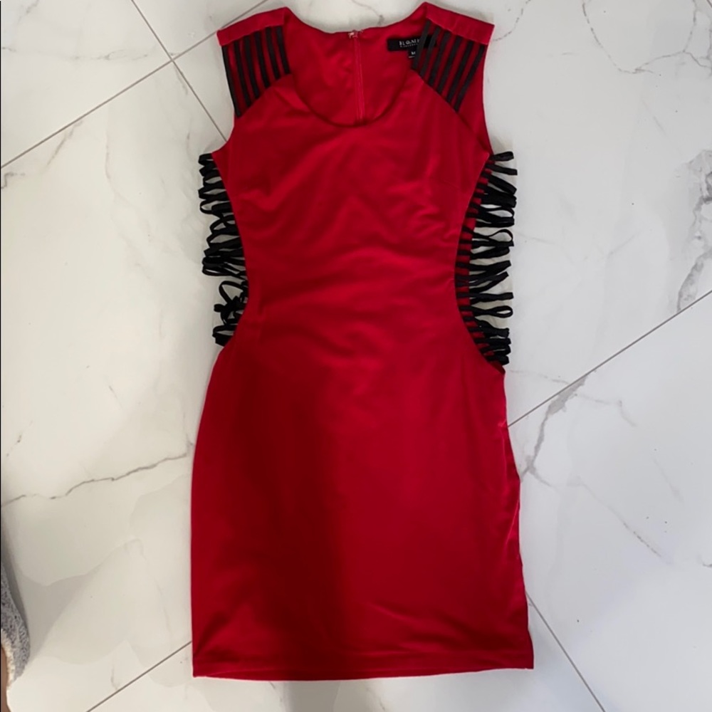Sexy red dress